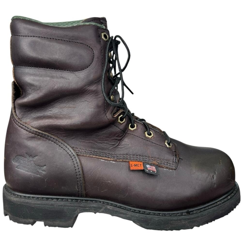 Thorogood Men’s American Heritage Steel Toe Brown Leather Work Boot Size US 8 D